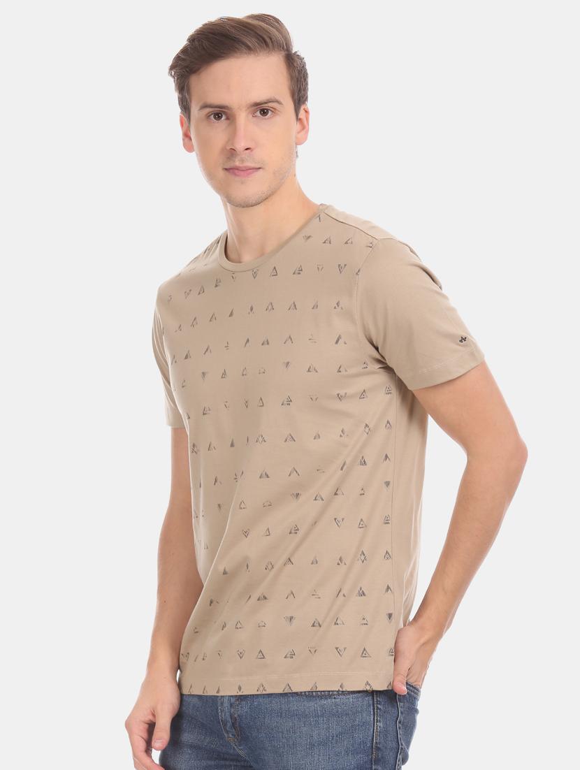 beige printed t-shirt - 17632466 - Zoom Image - 1