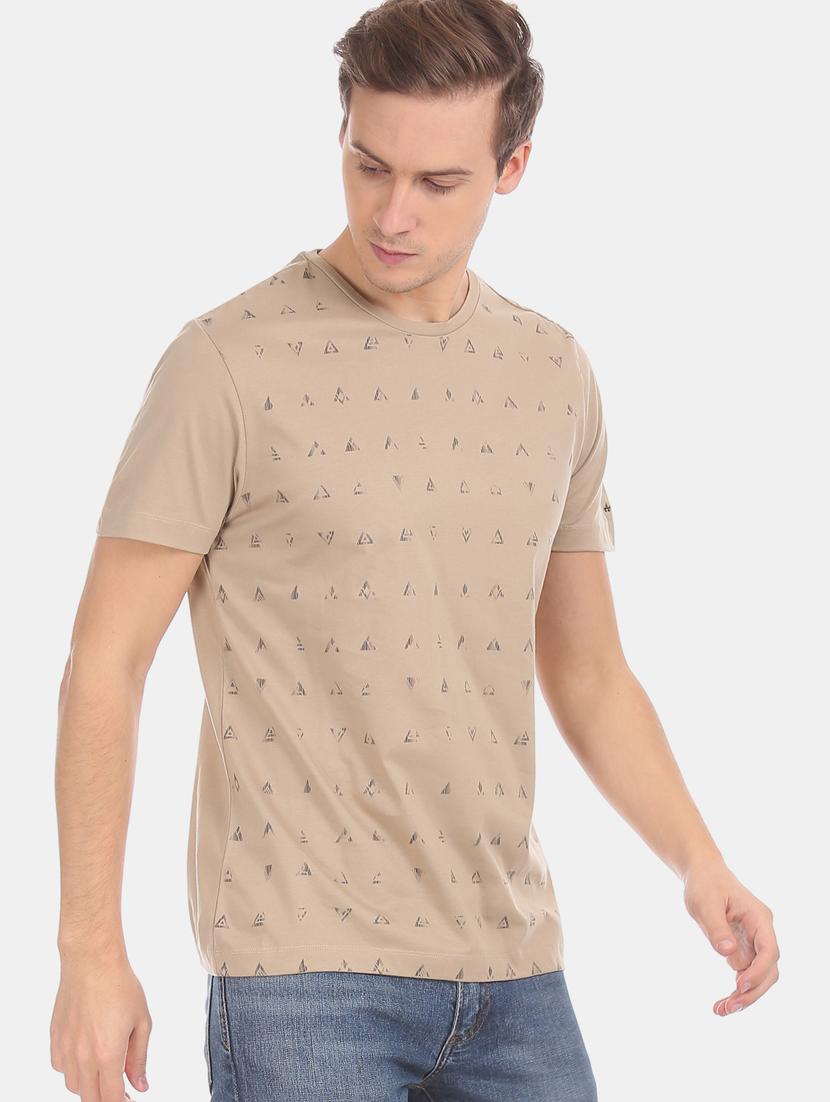 beige printed t-shirt - 17632466 - Zoom Image - 2