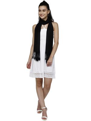 black viscose stole - 17632574 - Standard Image - 4