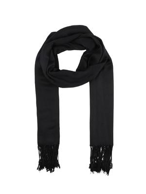 black viscose stole - 17632574 - Standard Image - 5