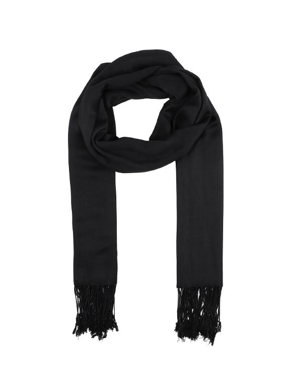 black viscose stole - 17632574 - Zoom Image - 5