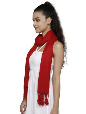 red viscose stole - 17632575 - Standard Image - 2
