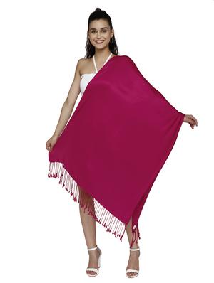 pink viscose stole - 17632576 - Standard Image - 3