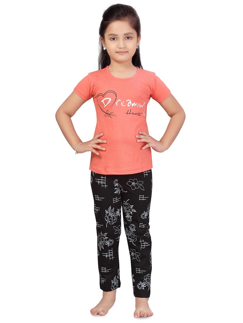 orange nightwear pajama set - 17632623 - Zoom Image - 1