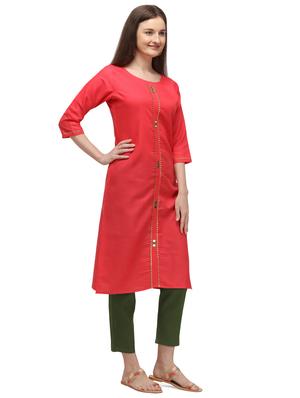 solid straight kurta - 17632661 - Standard Image - 2