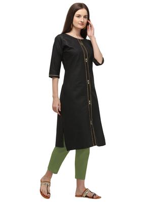 solid straight kurta - 17632662 - Standard Image - 2