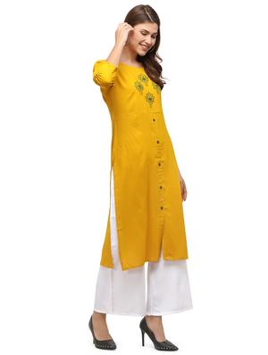 embroidered straight kurta - 17632671 - Standard Image - 2
