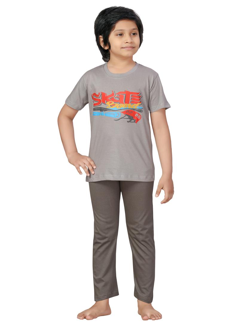 grey nightwear capri set - 17632706 - Zoom Image - 1