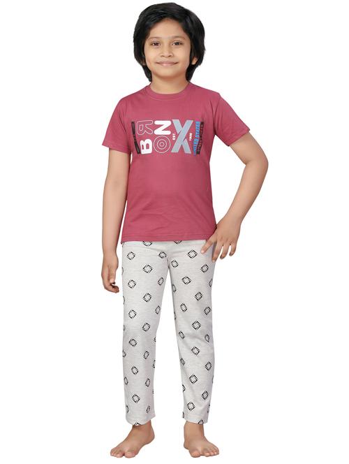 pink nightwear pajama set - 17632709 - Standard Image - 1