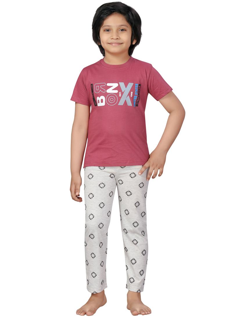 pink nightwear pajama set - 17632709 - Zoom Image - 1
