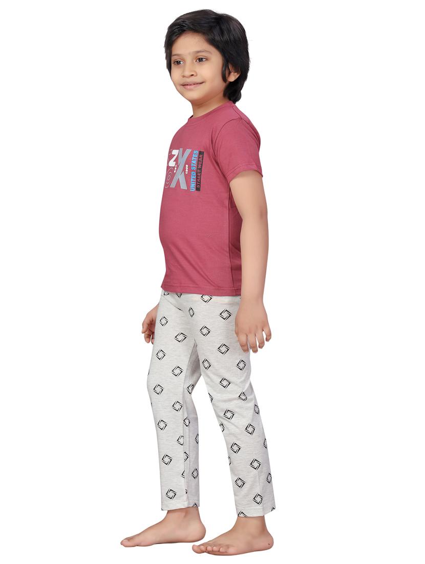 pink nightwear pajama set - 17632709 - Zoom Image - 2