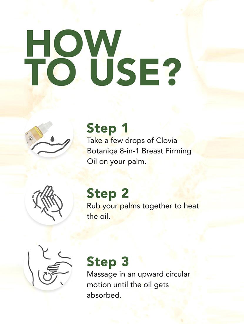 clovia botaniqa 8-in-1 breast firming oil - 17632815 - Zoom Image - 4