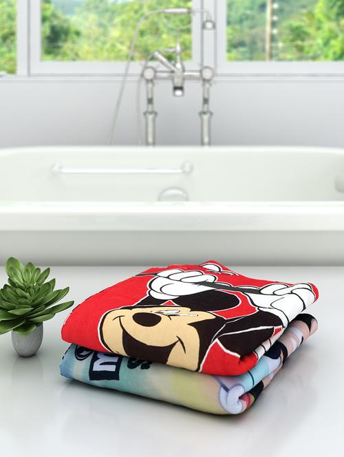 athom trendz disney kids bath towel 60x120 cm pack of 2 - 17632831 - Standard Image - 1