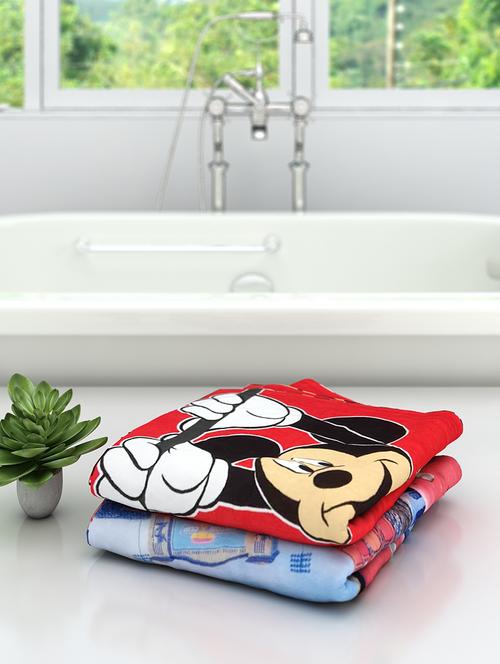 athom trendz disney kids bath towel 60x120 cm pack of 2 - 17632833 - Standard Image - 1