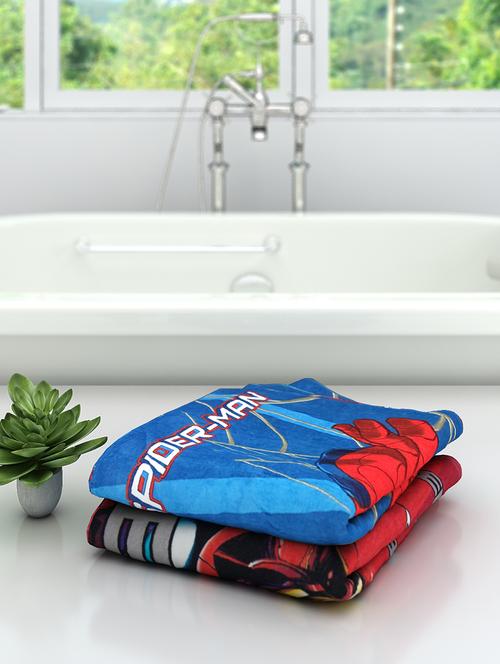 athom trendz marvel kids bath towel 60x120 cm pack of 2 - 17632881 - Standard Image - 1