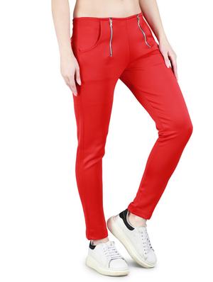 red poly spandex jeggings - 17632901 - Standard Image - 2