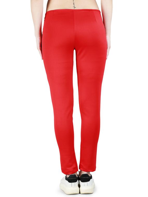 red poly spandex jeggings - 17632901 - Zoom Image - 3