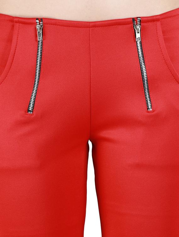 red poly spandex jeggings - 17632901 - Zoom Image - 5