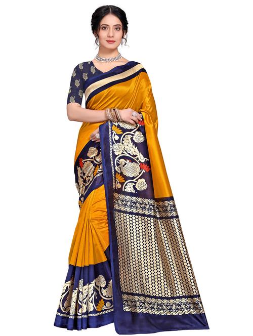 solid bordered maheshwari saree with blouse - 17632903 - Very Small Image - 1
