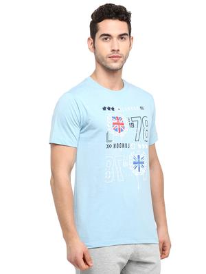 blue printed t-shirt - 17632907 - Standard Image - 2