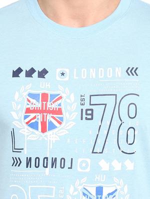 blue printed t-shirt - 17632907 - Standard Image - 5