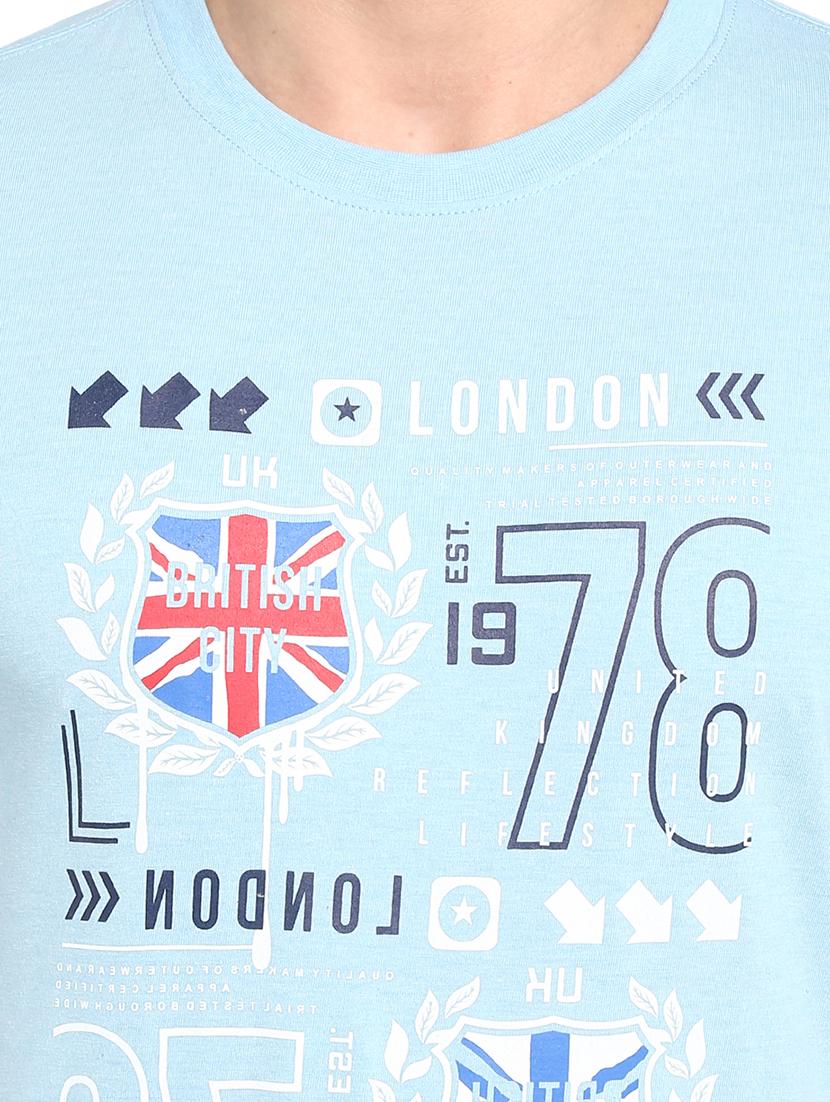 blue printed t-shirt - 17632907 - Zoom Image - 5