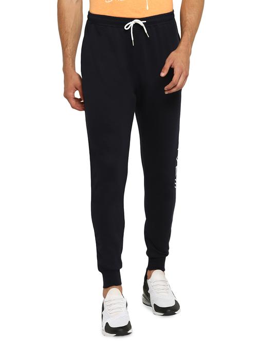 navy blue printed jogger - 17632968 - Standard Image - 1