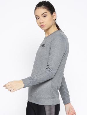 crew neck melange sweatshirt - 17633013 - Standard Image - 2