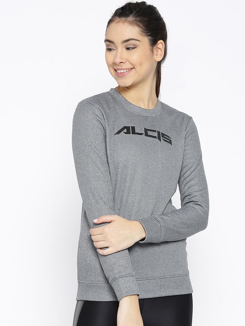 crew neck melange sweatshirt - 17633013 - Zoom Image - 1