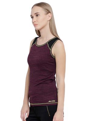 round neck melange top - 17633053 - Standard Image - 2
