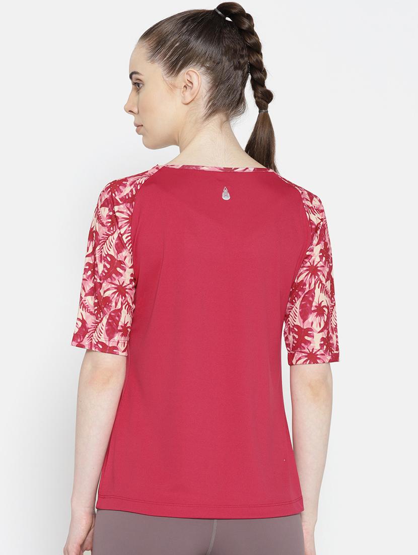 printed sleeves solid top - 17633055 - Zoom Image - 3