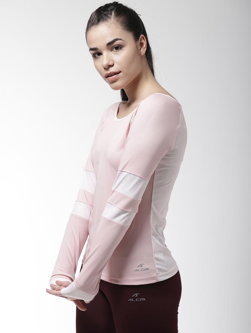 scoop neck cut & sew tee - 17633056 - Zoom Image - 2