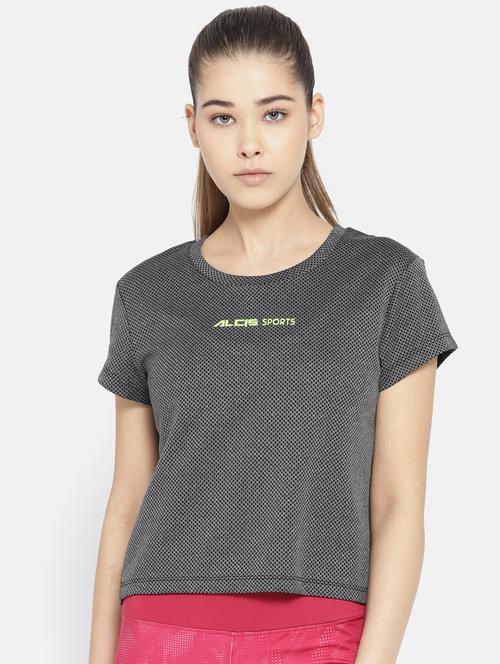 grey solid straight tee - 17633061 - Standard Image - 1
