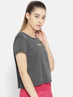 grey solid straight tee - 17633061 - Standard Image - 2