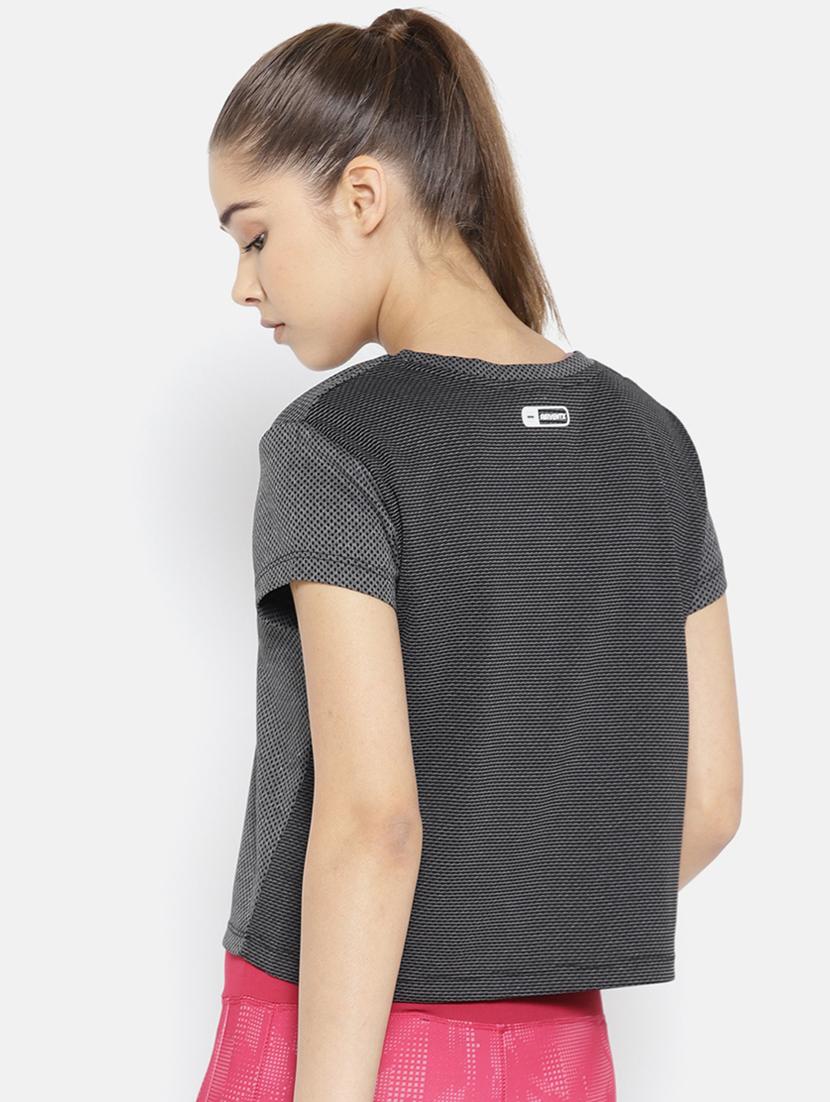 grey solid straight tee - 17633061 - Zoom Image - 3