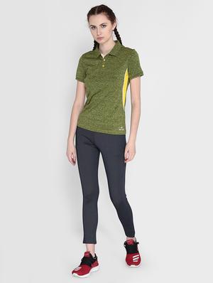 polo neck melange tee - 17633067 - Standard Image - 4