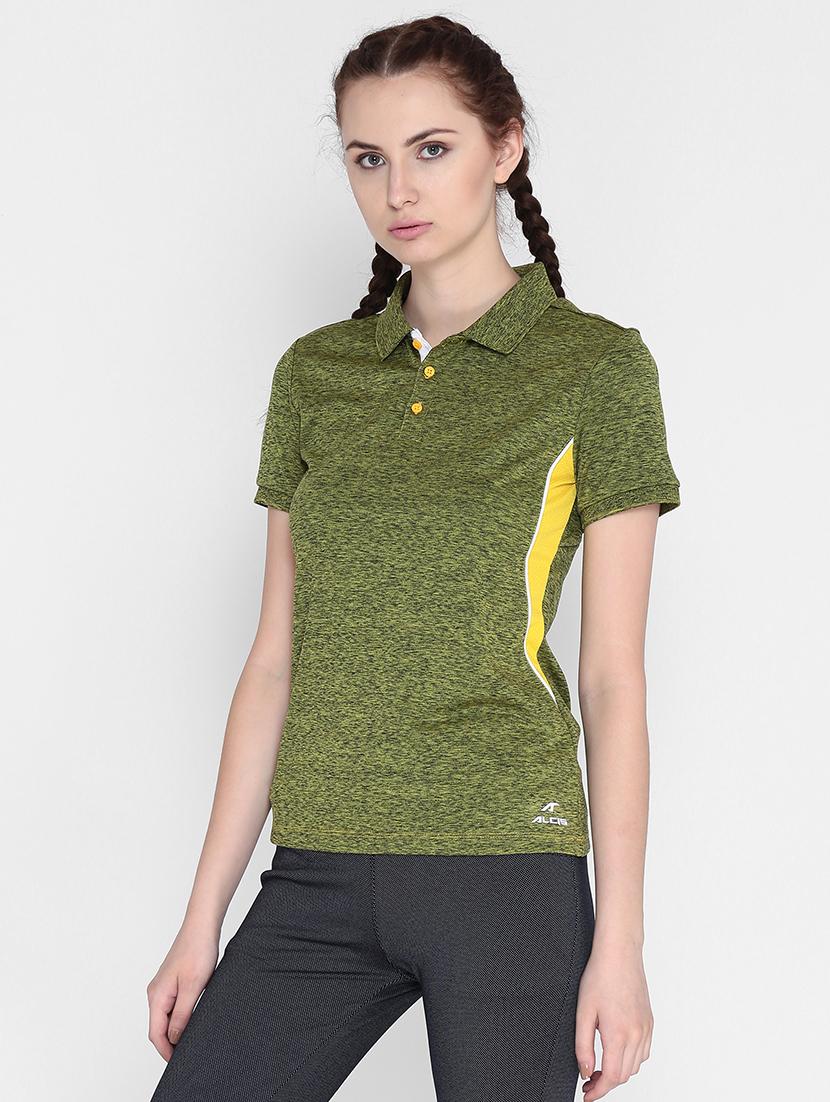 polo neck melange tee - 17633067 - Zoom Image - 2