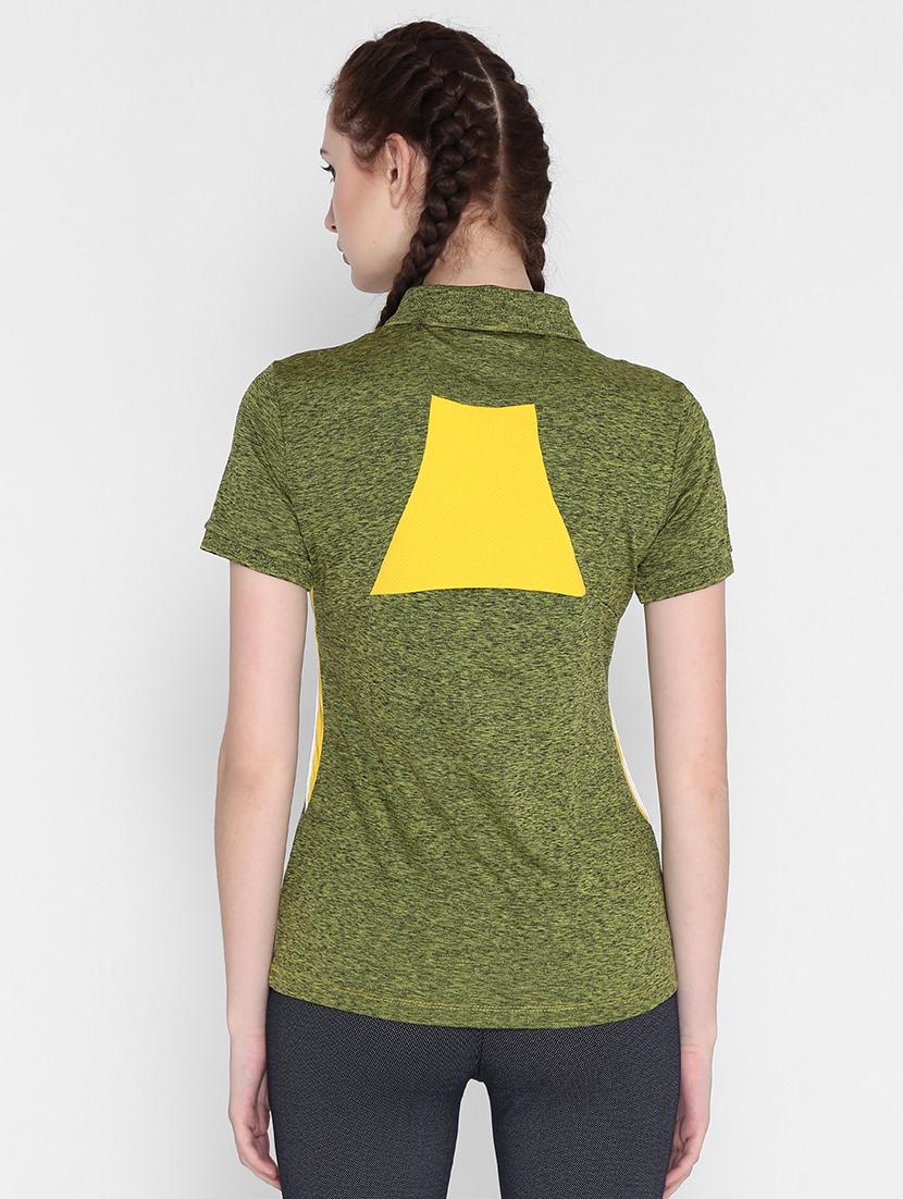 polo neck melange tee - 17633067 - Zoom Image - 3
