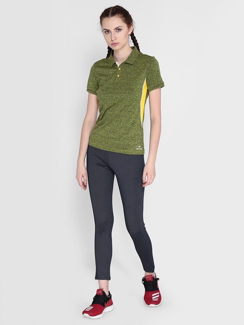 polo neck melange tee - 17633067 - Zoom Image - 4