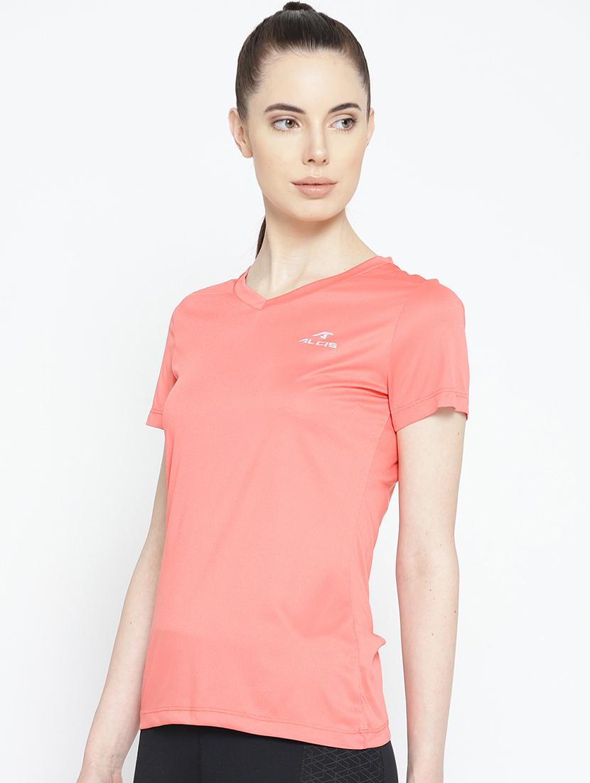 v neck solid tee - 17633068 - Zoom Image - 2