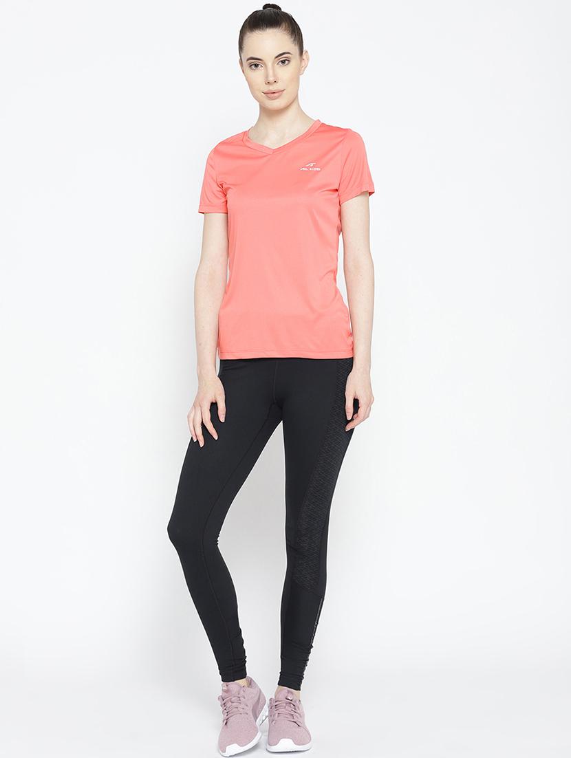 v neck solid tee - 17633068 - Zoom Image - 4