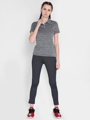 polo neck melange tee - 17633069 - Standard Image - 4
