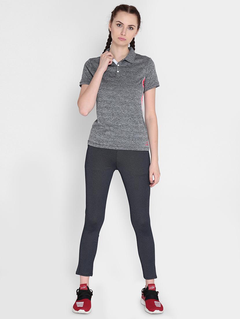 polo neck melange tee - 17633069 - Zoom Image - 4