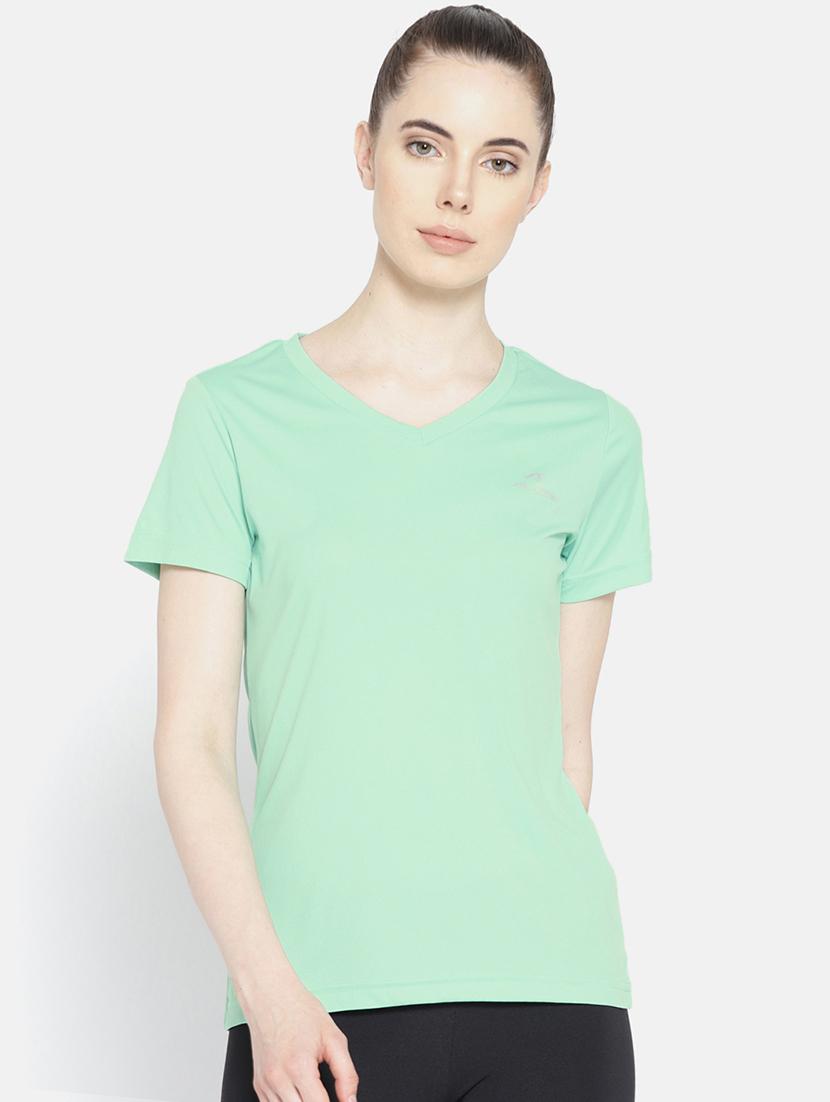 v neck solid tee - 17633070 - Zoom Image - 1