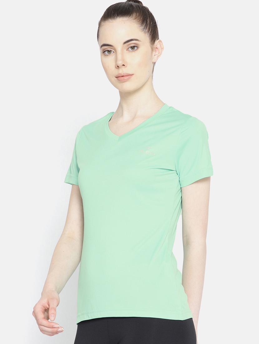 v neck solid tee - 17633070 - Zoom Image - 2