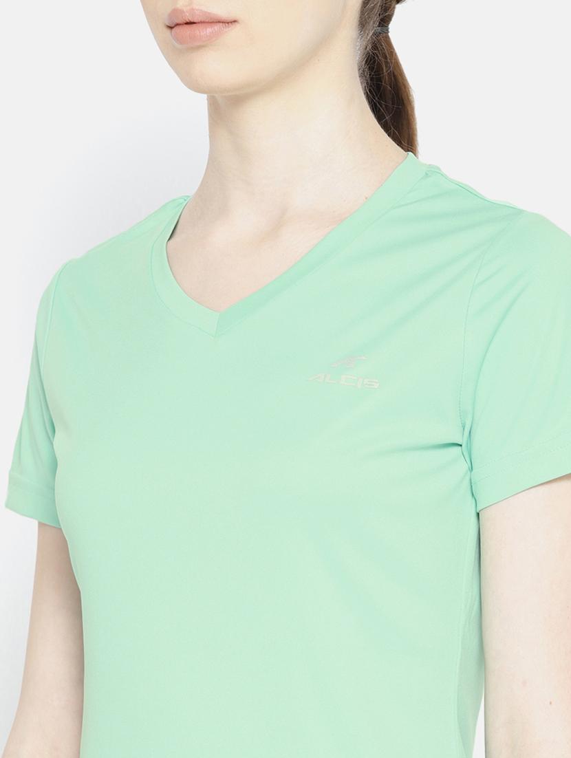 v neck solid tee - 17633070 - Zoom Image - 5