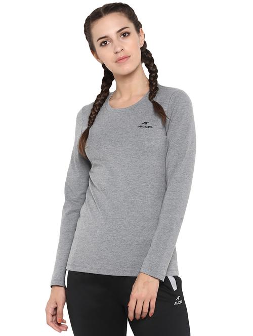 v neck melange tee - 17633073 - Standard Image - 1