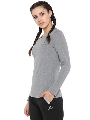 v neck melange tee - 17633073 - Standard Image - 2