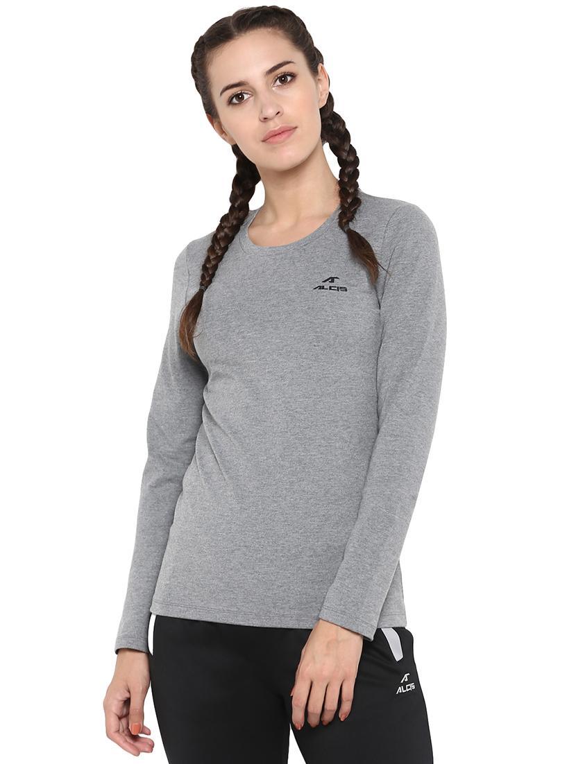 v neck melange tee - 17633073 - Zoom Image - 1