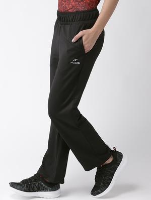 mid rise solid track pants - 17633085 - Standard Image - 2